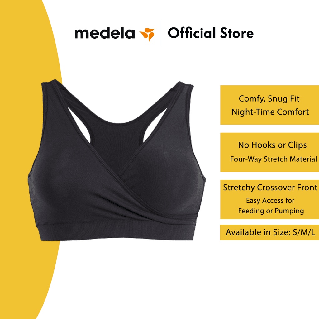 Medela Comfy Bra Black Medium Size x1