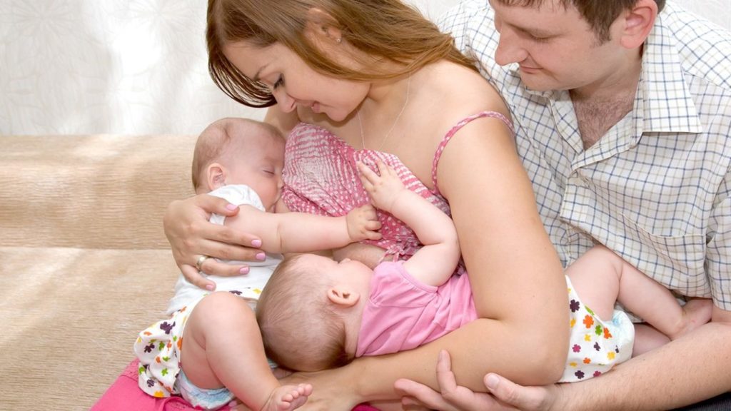 Breastfeeding twins or multiples